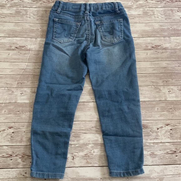 AG Adriano Goldschmied Medium Wash Toddler Girls Adjustable Waist Skinny Jeans - Picture 4 of 7